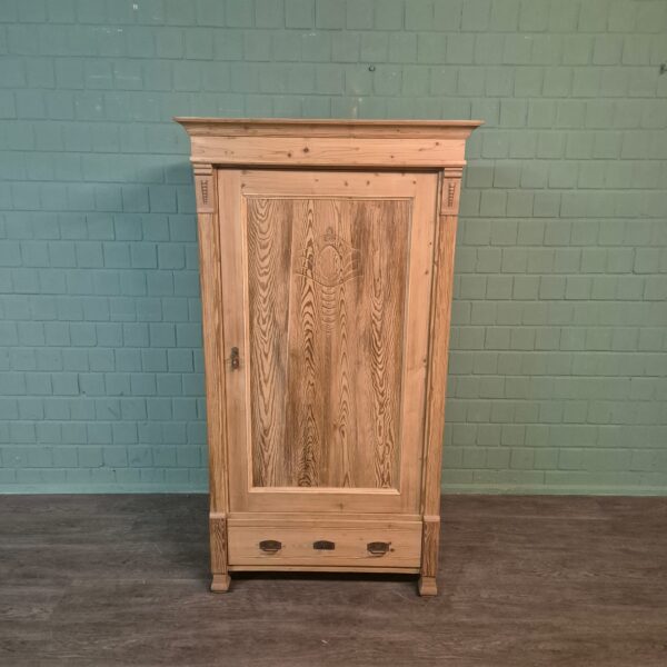 Schrank Kleiderschrank Jugendstil 1900 Kiefer – Bild 3