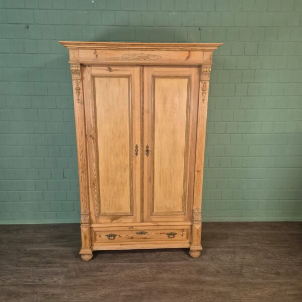 Schrank Kleiderschrank Gründerzeit 1880 Kiefer – Bild 3
