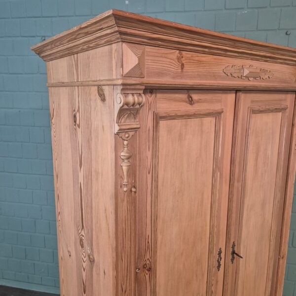 Schrank Kleiderschrank Gründerzeit 1880 Kiefer – Bild 5
