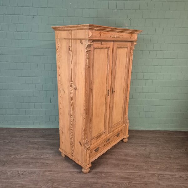 Schrank Kleiderschrank Gründerzeit 1880 Kiefer
