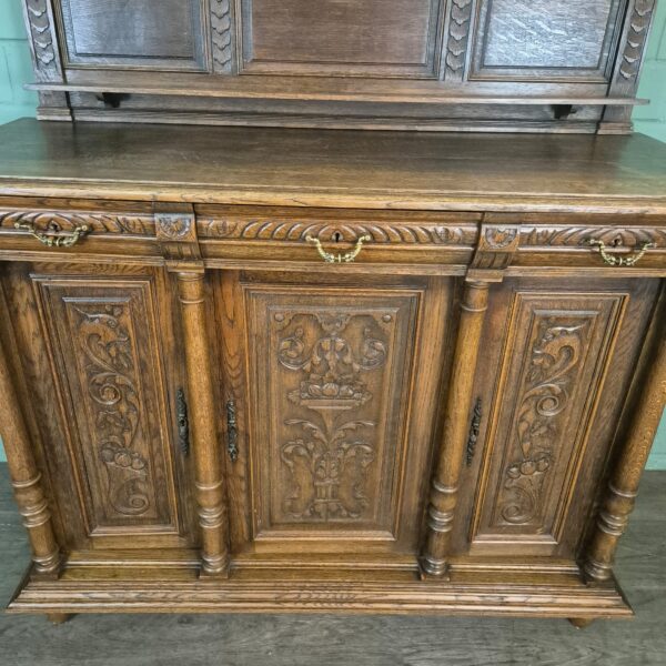 Buffetschrank Anrichte Gründerzeit 1880 Eiche – Bild 9