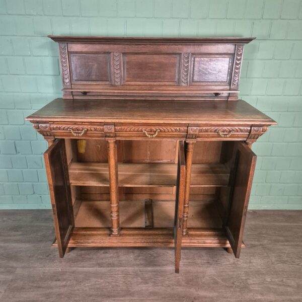 Buffetschrank Anrichte Gründerzeit 1880 Eiche – Bild 12