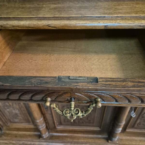 Buffetschrank Anrichte Gründerzeit 1880 Eiche – Bild 15