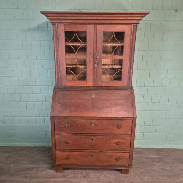 Sekretär Biedermeier 1820 Eiche – Bild 3