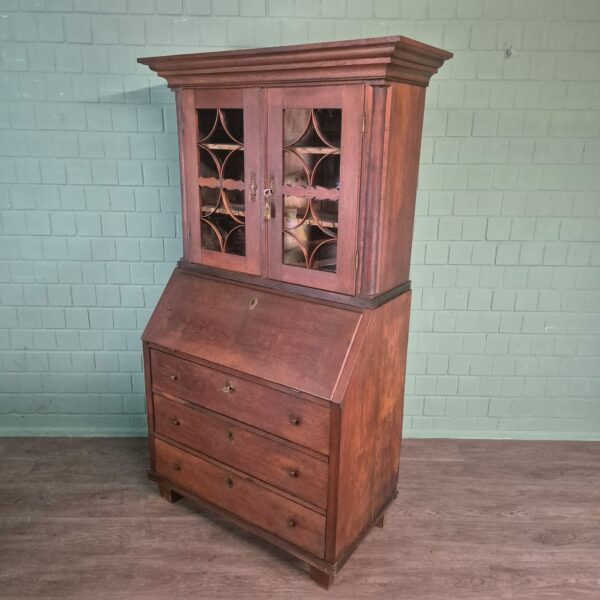 Sekretär Biedermeier 1820 Eiche – Bild 4