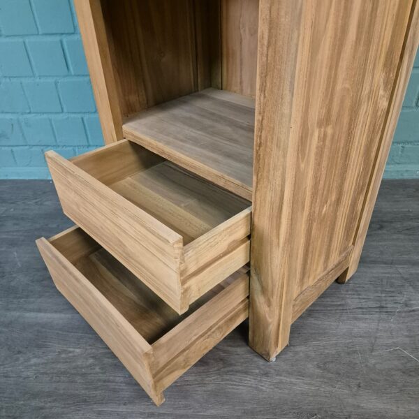 Hochschrank Bücherregal Teakholz 0,55 m Set – Bild 12