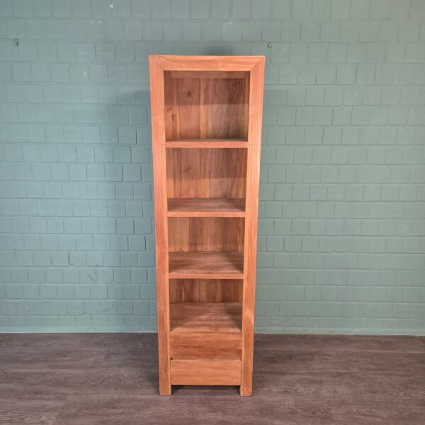 Hochschrank Bücherregal Teakholz 0,55 m Set – Bild 8