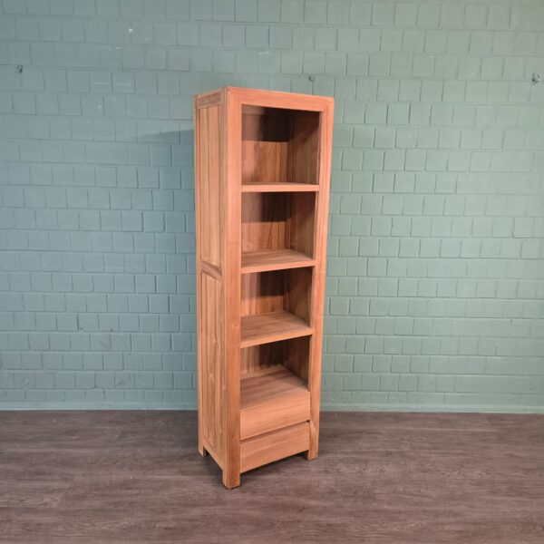 Hochschrank Bücherregal Teakholz 0,55 m Set – Bild 9