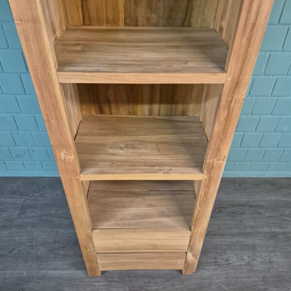 Hochschrank Bücherregal Teakholz 0,55 m Set – Bild 10