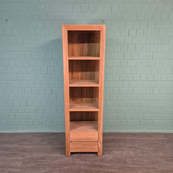 Hochschrank Bücherregal Teakholz 0,55 m Set – Bild 3