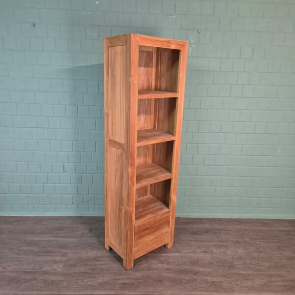 Hochschrank Bücherregal Teakholz 0,55 m Set – Bild 4
