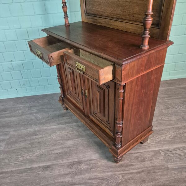 Buffetschrank Schrank Jugendstil 1910 Nussbaum – Bild 15