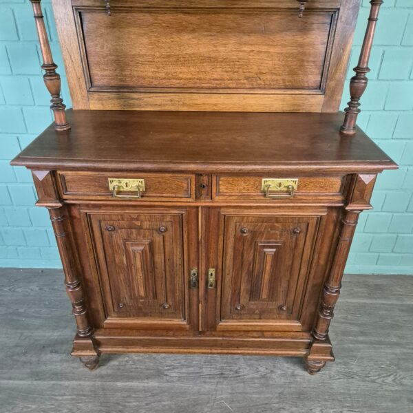 Buffetschrank Schrank Jugendstil 1910 Nussbaum – Bild 8