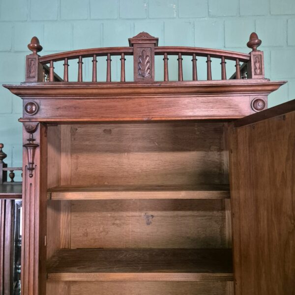 Buffetschrank Schrank Jugendstil 1910 Nussbaum – Bild 14