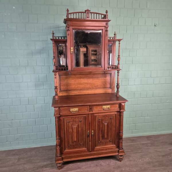 Buffetschrank Schrank Jugendstil 1910 Nussbaum