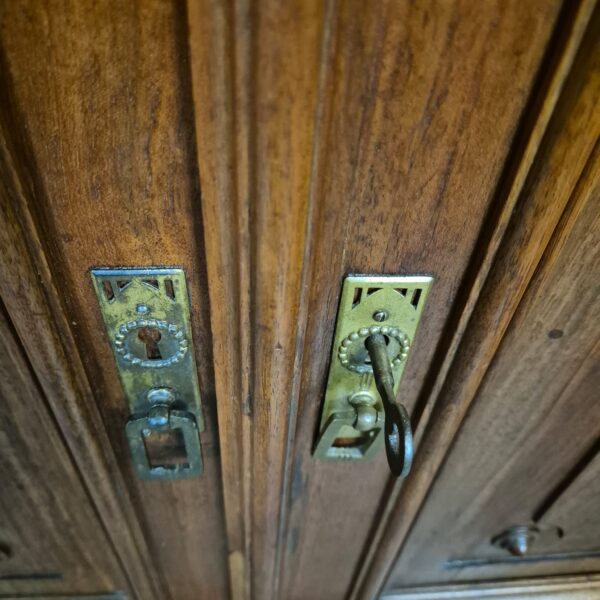 Buffetschrank Schrank Jugendstil 1910 Nussbaum – Bild 9