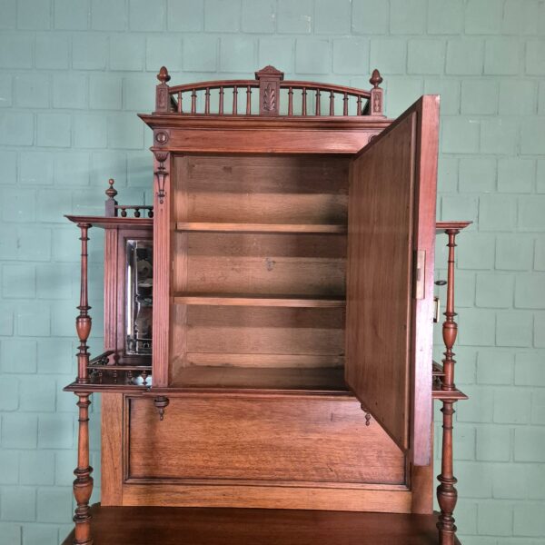 Buffetschrank Schrank Jugendstil 1910 Nussbaum – Bild 13