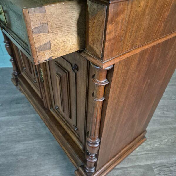 Buffetschrank Schrank Jugendstil 1910 Nussbaum – Bild 16