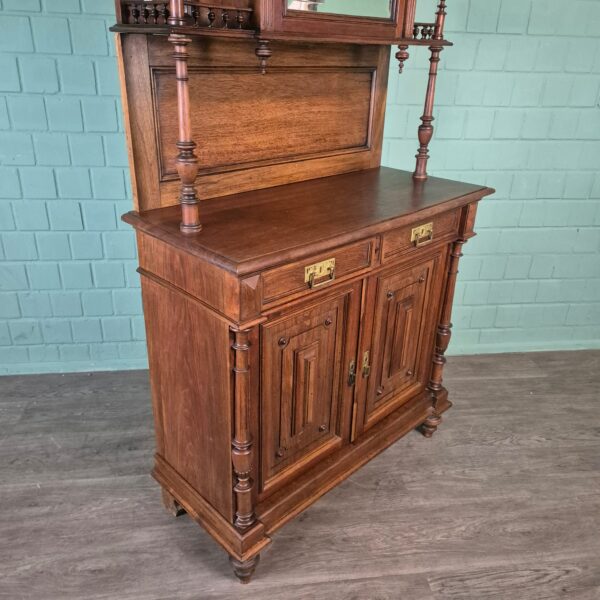 Buffetschrank Schrank Jugendstil 1910 Nussbaum – Bild 10