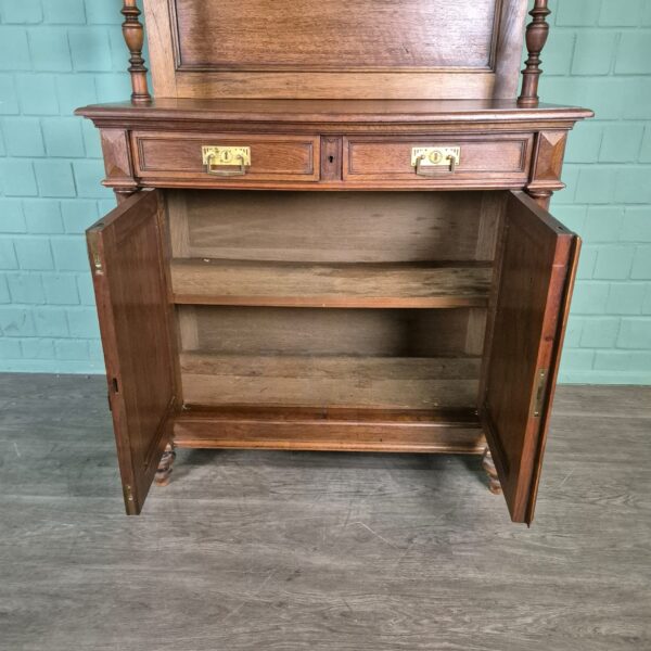 Buffetschrank Schrank Jugendstil 1910 Nussbaum – Bild 17