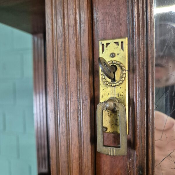 Buffetschrank Schrank Jugendstil 1910 Nussbaum – Bild 12