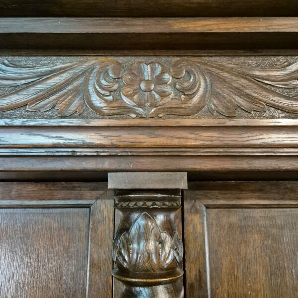 Kleiderschrank Schrank Neubarock 1910 Eiche – Bild 10