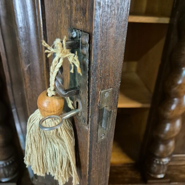 Kleiderschrank Schrank Neubarock 1910 Eiche – Bild 16