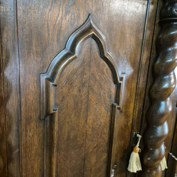 Kleiderschrank Schrank Neubarock 1910 Eiche – Bild 12
