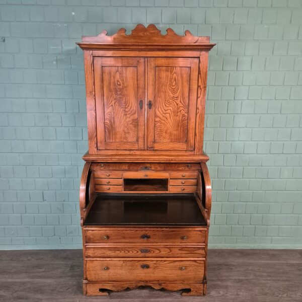 Sekretär Biedermeier 1850 Esche – Bild 11