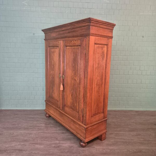 Kleiderschrank Schrank Biedermeier 1840 Eiche – Bild 6