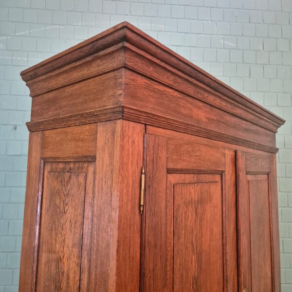Kleiderschrank Schrank Biedermeier 1840 Eiche – Bild 7
