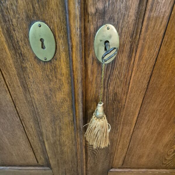 Kleiderschrank Schrank Biedermeier 1840 Eiche – Bild 8