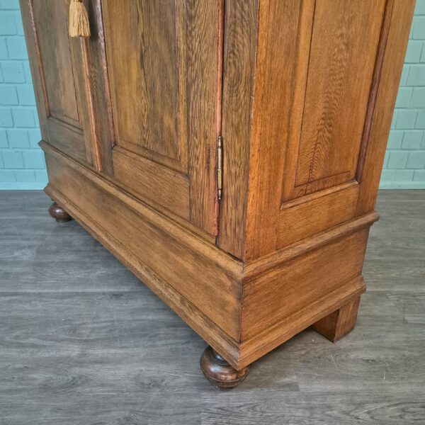 Kleiderschrank Schrank Biedermeier 1840 Eiche – Bild 9