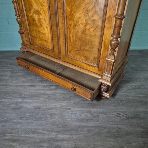 Kleiderschrank Schrank Gründerzeit 1880 Nussbaum – Bild 20