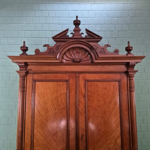 Kleiderschrank Schrank Gründerzeit 1880 Nussbaum – Bild 8