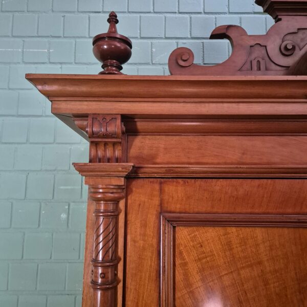 Kleiderschrank Schrank Gründerzeit 1880 Nussbaum – Bild 7