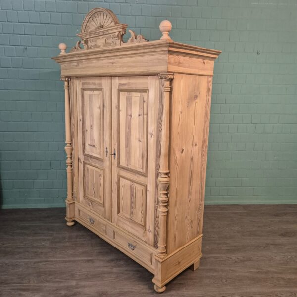 Kleiderschrank Schrank Gründerzeit 1880 Kiefer