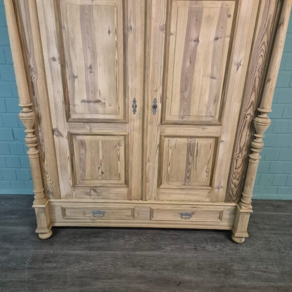 Kleiderschrank Schrank Gründerzeit 1880 Kiefer – Bild 9
