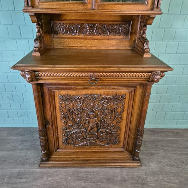 Buffetschrank Schrank Gründerzeit 1880 Eiche – Bild 7