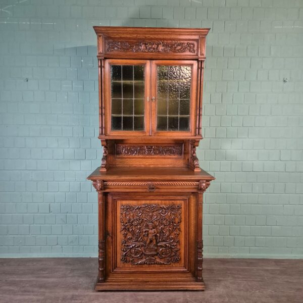 Buffetschrank Schrank Gründerzeit 1880 Eiche – Bild 3