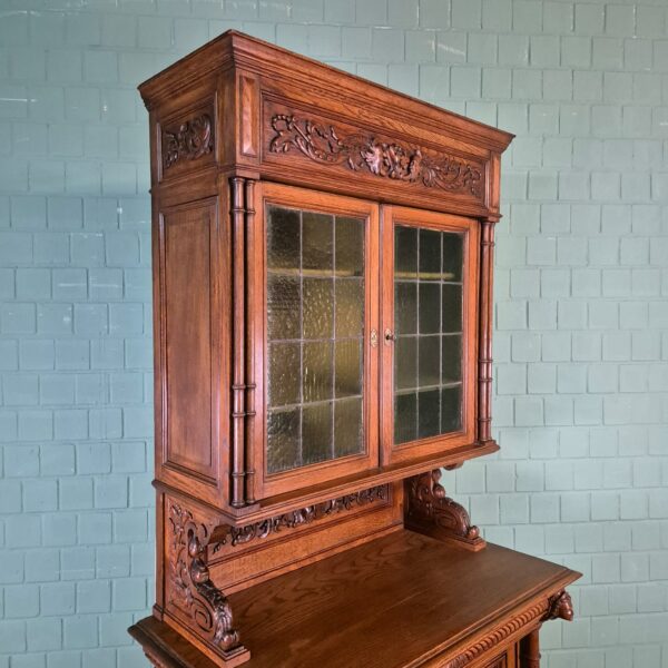 Buffetschrank Schrank Gründerzeit 1880 Eiche – Bild 5
