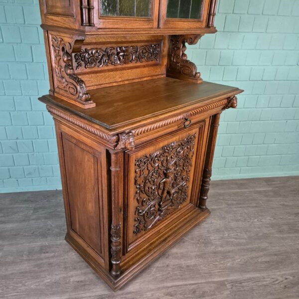Buffetschrank Schrank Gründerzeit 1880 Eiche – Bild 6