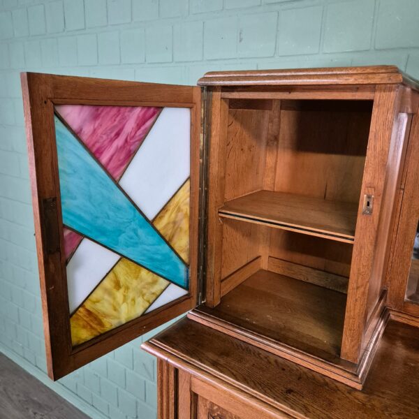 Buffetschrank Schminktisch Art-Deco 1930 Eiche – Bild 13