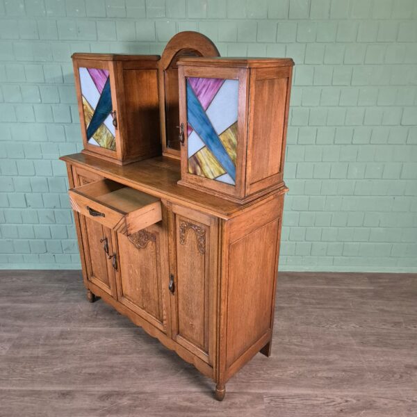 Buffetschrank Schminktisch Art-Deco 1930 Eiche – Bild 15