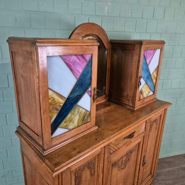 Buffetschrank Schminktisch Art-Deco 1930 Eiche – Bild 4