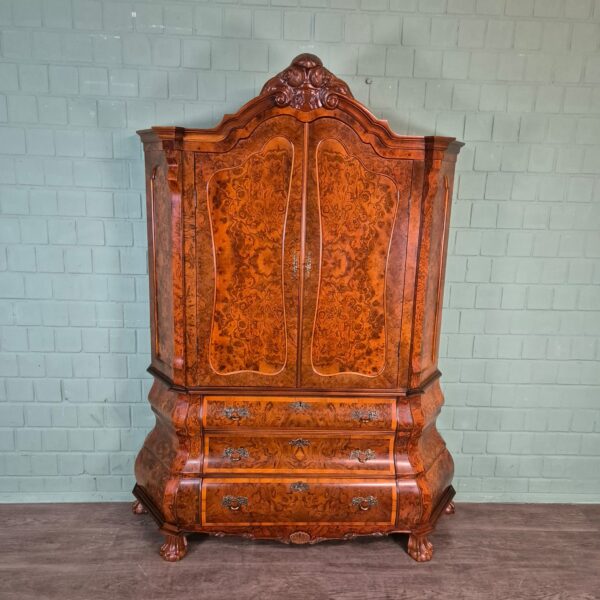 Kabinettschrank Schrank Neubarock Nussbaum 1,43 m – Bild 3