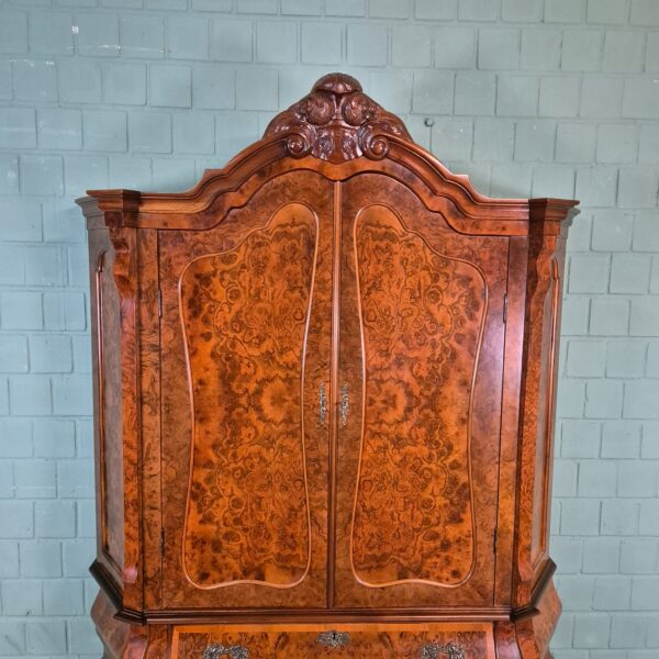 Kabinettschrank Schrank Neubarock Nussbaum 1,43 m – Bild 4