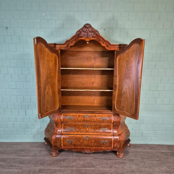 Kabinettschrank Schrank Neubarock Nussbaum 1,43 m – Bild 14