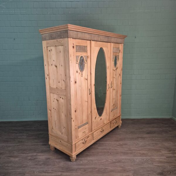 Schrank Kleiderschrank Jugendstil 1910 Kiefer
