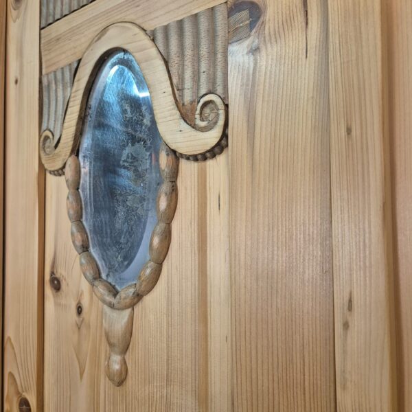 Schrank Kleiderschrank Jugendstil 1910 Kiefer – Bild 7